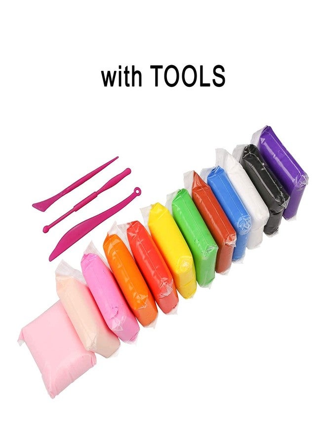 H B MSALA (DEVICE) HBM Rocket Art Air Dry Clay, Colorful Children Modeling Clay with Tools, Creative Art Crafts, Craft Style Materials for 5-8 Years Old,10-12 Years Old Kids Boys Girls Gift (Multicolor, 3 Packet) - Image 2